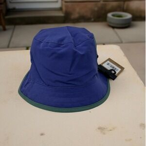 The North Face Bucket Hat Blue Green Mesh Packable Sun Outdoor Hiking Size L/XL